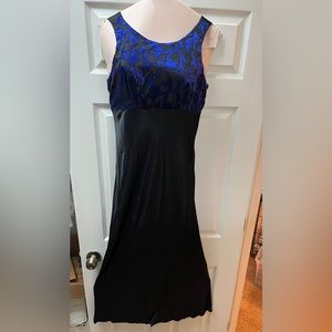 All That Jazz size 7/8 formal Evening dress Black and Royal Blue